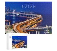 300 Piece Jigsaw Puzzle, Busan Night Lights Korea's Vibrant Cityscape
