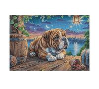 300 Piece Jigsaw Puzzle for Adults Cocker Spaniel Fall Forest 40x28cm Rainy Day Indoor Activity Perfect for 14+s Teens Adults Family Fun Safe No Burrs Material Gift