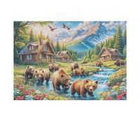 300 Piece Jigsaw Puzzle for Adults Elephant Migration 300 PCS 40x28cm 14+s Friendly Puzzle Great for Parent-14+ Interaction Improve 14+ren's Concentration Patience