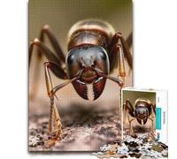 300 Piece Jigsaw Puzzle for Adults, Extreme Close-up of an Ant's Head