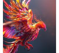 300 Piece Jigsaw Puzzle for Adults,Flame Phoenix 14 x 14 Inches DIY Educational Game Challenge puzzle for adults teens decoration puzzles Suitable Wall Decoration Gifts Relax