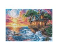 300 Piece Jigsaw Puzzle for Adults Island Ocean Landscape 40x28cm Winter Holiday Indoor Activity Perfect for Cold Days Family Time Together Fun Hobby Gift