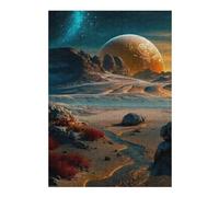 300 Piece Jigsaw Puzzle for Adults, Mars-like Desert with Giant Planet -1