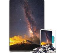 300 Piece Jigsaw Puzzle for Adults, Milky Way Over Snow-Capped Mountain