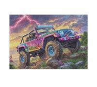300 Piece Jigsaw Puzzle for Adults Monster Truck Off Road 300 PCS 40x28cm 14+s Friendly Puzzle Great for Parent-14+ Interaction Improve 14+ren's Concentration Patience