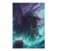 300 Piece Jigsaw Puzzle for Adults, Monstrous Sea Beast Attacking Ship -1