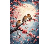 300 Piece Jigsaw Puzzle for Adults Moon Flower Birds, Fun Challenges, Puzzle Game, Perfect for Relaxation, Puzzles for Adults 300 Pieces