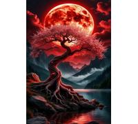 300 Piece Jigsaw Puzzle for Adults Moon Tree River, Fun Challenges, Puzzle Game, Perfect for Relaxation, Puzzles for Adults 300 Pieces