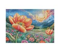 300 Piece Jigsaw Puzzle for Adults Peony in Flowers 300 PCS 40x28cm Family Friendly Puzzle Great for Gathering Parties Friends Reunion Fun Group Activity Game Night