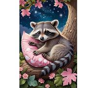 300 Piece Jigsaw Puzzle for Adults Pink Leafed Koala - Fun Challenges & Brainteasing Adult Jigsaws - Puzzle Games 300 Piece