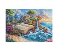 300 Piece Jigsaw Puzzle for Adults River Forest Landscape 40x28cm Precision Cut Tight Fit No Burrs Perfect for Family Bonding Parent-14+ Interactive Game Holiday Indoor