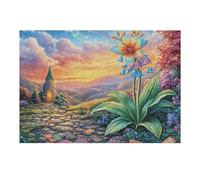 300 Piece Jigsaw Puzzle for Adults Sunflower Field 300 PCS 40x28cm Valentine's Day Gift for Couple Fun Bonding Activity Smooth Assembly Leisure Time Together