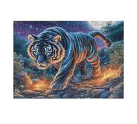 300 Piece Jigsaw Puzzle for Adults Tiger Jungle Forest 40x28cm Expert Level Puzzle for Advanced Players Challenging Fun Great for Hobby Enthusiasts Gift