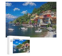 300 Piece Jigsaw Puzzle for Adults, Varenna's Picturesque Lakefront Charm