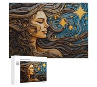 300 Piece Jigsaw Puzzle for Adults, Whispering Stars A Dreamy Portrait