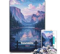 300 Piece Jigsaw Puzzle for Adults, Yosemite National Park Vintage Poster
