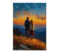 300 Piece Jigsaw Puzzle, Golden Horizon - Together Beyond the Silence