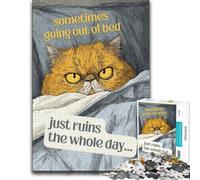 300 Piece Jigsaw Puzzle, Sometimes Going Out Of Bed Just Ruins The Who