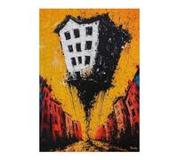 300 Piece Jigsaw Puzzle, The Floating Abyss - Expressionist Surreal Ci