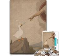 300 Piece Jigsaw Puzzle, Untitled Goose Game meets The Creation of Ada