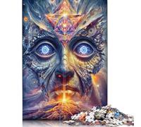 300 Piece Jigsaw Puzzles Divine Cosmic Vision Creative Square Wooden Jigsaw Puzzles for Adults 300pcs (40x28cm)