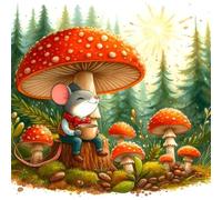 300 Piece Jigsaw Puzzles for Adults Animal Mushrooms, Educational Games, Impossible Hard Difficult Challenging, Relaxation Jigsaw Puzzles for Adults 300 Pieces 13.8x13.8 inch