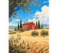 300 Piece Jigsaw Puzzles for Adults, Autumn Fields Jigsaw Puzzles for Adults 300 Pieces, 52x38cm Impossible Hard Difficult Challenging Adult Puzzles for Wall Decoration and Gifts