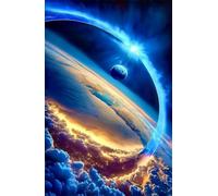 300 Piece Jigsaw Puzzles for Adults - Blue Space - Eco Matte Anti-Glare Print, Precision Fit Interlocking Pieces with Letter Zone Backing 20.47x14.96 ich