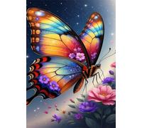 300 Piece Jigsaw Puzzles for Adults, Butterfly Flower 15x10.2 inch, Challenging Brain Teaser Puzzle, Premium Cardboard Hobby Gift for Adults & Seniors