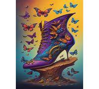 300 Piece Jigsaw Puzzles for Adults Butterfly Shoes Challenging Puzzle Educational Games Puzzle for Adults 300 Pieces Family Game Great Gift Idea, 15.6 x 11 inch