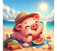 300 Piece Jigsaw Puzzles for Adults Cartoon Pig, Fun Challenges, Educational Games, Difficult Jigsaw Puzzles for Adults, Puzzle 300 Pieces
