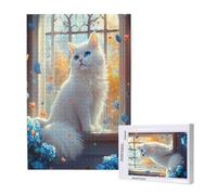 300 Piece Jigsaw Puzzles for Adults,Cat Jigsaw Puzzles for Adults,Wooden Large Size Puzzle with Gift Box,Animal Jigsaws for Family Educational Games,Unique Gifts for Women/Men,Home Wall Decor,ML-1503