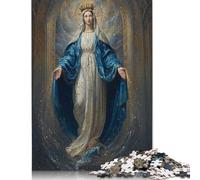 300 Piece Jigsaw Puzzles for Adults Divine Grace The Virgin's Embrace Jigsaw Puzzles for Adults, Wooden Puzzles Educational Stress Relief Toy Puzzle 300pcs (40x28cm)