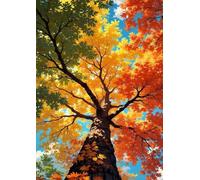 300 Piece Jigsaw Puzzles for Adults, Educational Games, Difficult, Logic Puzzles, Four Seasons Tree Puzzles for Adults, Puzzle 300 Pieces