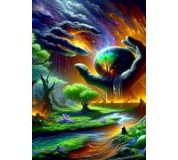 300 Piece Jigsaw Puzzles for Adults Fantasy Scenery Challenging Puzzle Educational Games Puzzle for Adults 300 Pieces Family Game Great Gift Idea, 15.6 x 11 inch