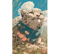 300 Piece Jigsaw Puzzles for Adults, Flowers Animals Leopard 15x10.2 inch, Challenging Brain Teaser Puzzle, Premium Cardboard Hobby Gift for Adults & Seniors