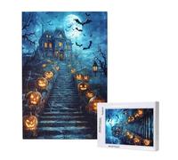 300 Piece Jigsaw Puzzles for Adults,Halloween Jigsaw Puzzles for Adults, Wooden Puzzle with Gift Box,Landscape Jigsaws for Family Educational Games, Unique Gifts for Women/Men, Home Wall Decor,ML-1407