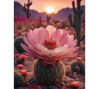 300 Piece Jigsaw Puzzles for Adults, Impossible Hard Difficult Challenging jigsaw puzzle 300 pieces adult Puzzles Classic Educational Games 40x28cm,Desert Cactus Flower