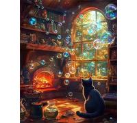 300 Piece Jigsaw Puzzles for Adults, Impossible Hard Difficult Challenging jigsaw puzzle 300 pieces adult Puzzles Classic Educational Games 40x28cm,Bubble Magic House