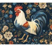 300 Piece Jigsaw Puzzles for Adults, Impossible Hard Difficult Challenging jigsaw puzzle 300 pieces adult Puzzles Classic Educational Games 40x28cm,Animal Rooster Floral