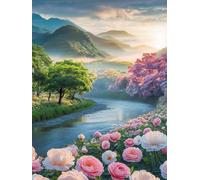 300 piece Jigsaw Puzzles for Adults Impossible Hard Difficult Challenging Puzzle, jigsaws 300 pieces for adults Fun Activity & Present for The Whole Family, Theme:River Scenery
