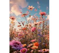 300 piece Jigsaw Puzzles for Adults Impossible Hard Difficult Challenging Puzzle, jigsaws 300 pieces for adults Fun Activity & Present for The Whole Family, Theme:Wildflowers Weeds