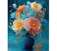 300 piece Jigsaw Puzzles for Adults Impossible Hard Difficult Challenging Puzzle, jigsaws 300 pieces for adults Fun Activity & Present for The Whole Family, Theme:Colored Peonies