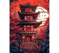 300 piece Jigsaw Puzzles for Adults Impossible Hard Difficult Challenging Puzzle, jigsaws 300 pieces for adults Fun Activity & Present for The Whole Family, Theme:Ancient Buildings Moon