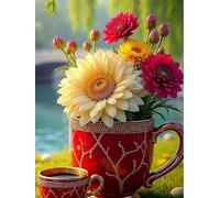 300 piece Jigsaw Puzzles for Adults Impossible Hard Difficult Challenging Puzzle, jigsaws 300 pieces for adults Fun Activity & Present for The Whole Family, Theme:Daisy Buds