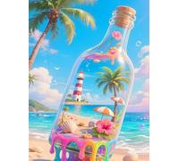 300 piece Jigsaw Puzzles for Adults Impossible Hard Difficult Challenging Puzzle, jigsaws 300 pieces for adults Fun Activity & Present for The Whole Family, Theme:Sea Drift Bottle