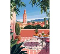 300 piece Jigsaw Puzzles for Adults Impossible Hard Difficult Challenging Puzzle, jigsaws 300 pieces for adults Fun Activity & Present for The Whole Family, Theme:Urban Balcony