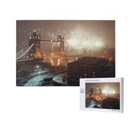 300 Piece Jigsaw Puzzles for Adults London Jigsaw Comes with Packaging Box and Reference Pictures,Fun Joyful Family Entertainment Games,Challenging Adult Puzzles Gift Home Decor Brooklyn Bridge M-1037