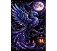 300 Piece Jigsaw Puzzles for Adults - Moon Animals - Eco Matte Anti-Glare Print, Precision Fit Interlocking Pieces with Letter Zone Backing 20.47x14.96 ich