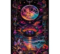 300 Piece Jigsaw Puzzles for Adults - Moon Crab - Eco Matte Anti-Glare Print, Precision Fit Interlocking Pieces with Letter Zone Backing 20.47x14.96 ich